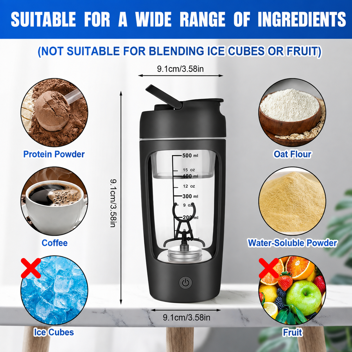 Mixora™ Electric Protein Shaker